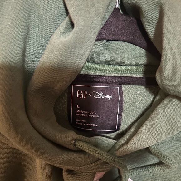 GAP Forest Green Men's Hoodie with Character Design - Picture 3 of 4